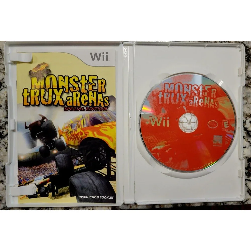 NINTENDO Wii: Monster Trux: Arenas Special Edition, TESTED, CIB, FAST SHIPPING